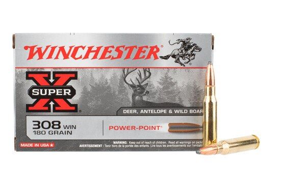 308 winchester super x ammo features a soft point bullet